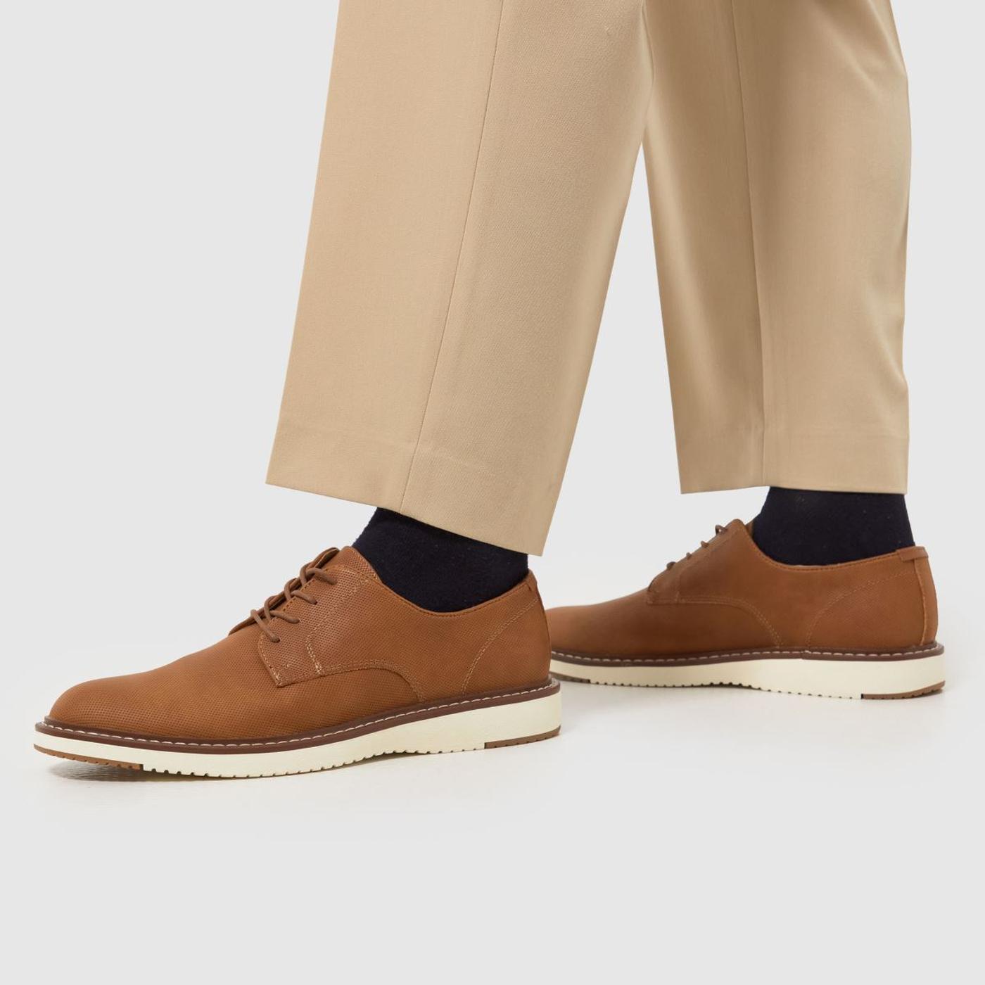 Pippin White Sole Derby in Tan