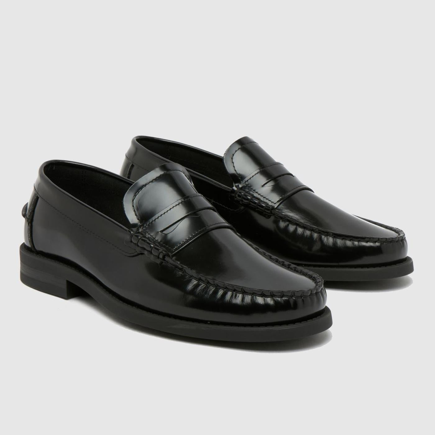 Reach Box Leather Loafer in Black