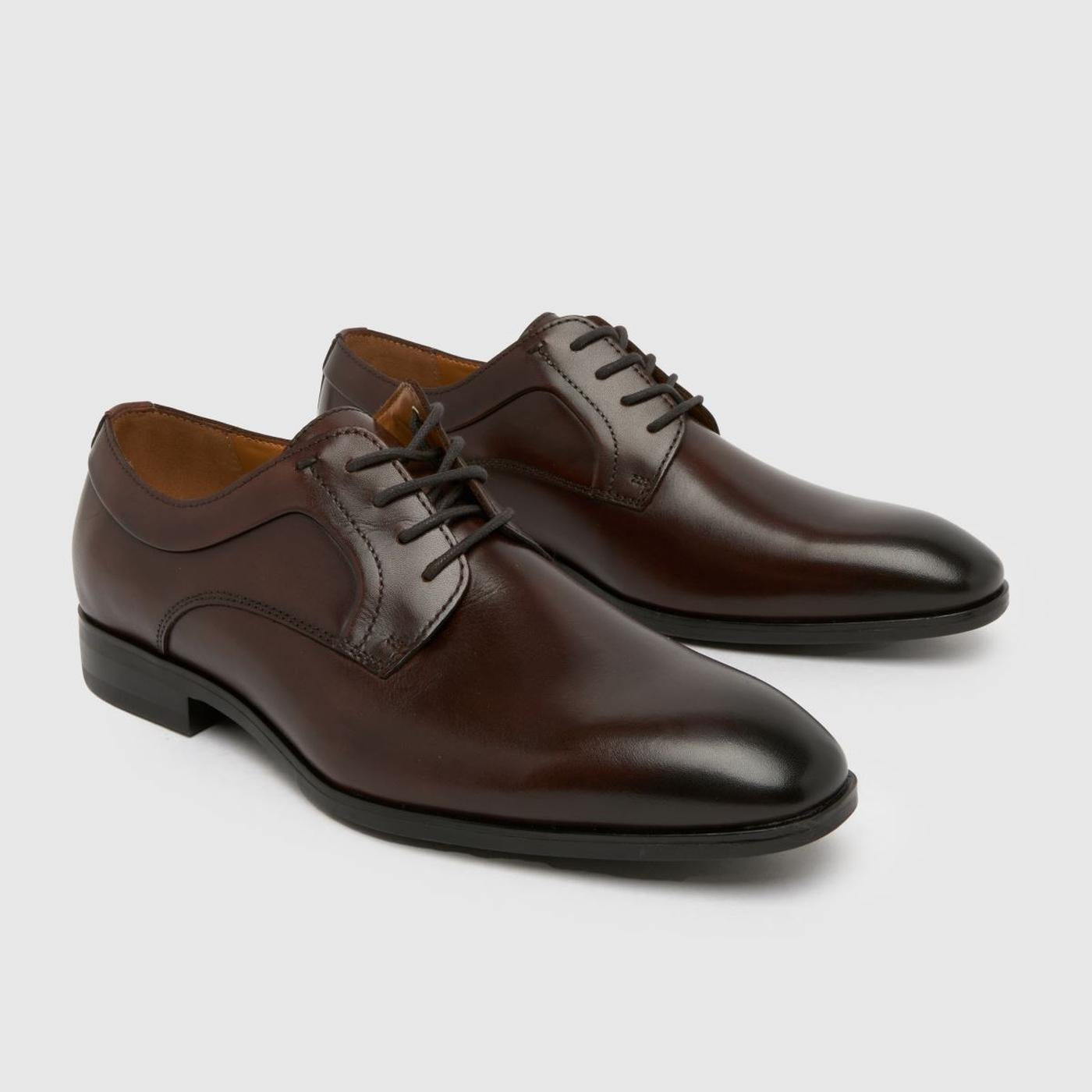 Rail Leather Derby in Brown