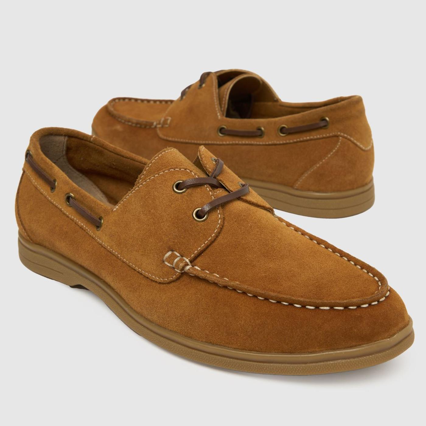Pablo Suede Boat in Tan
