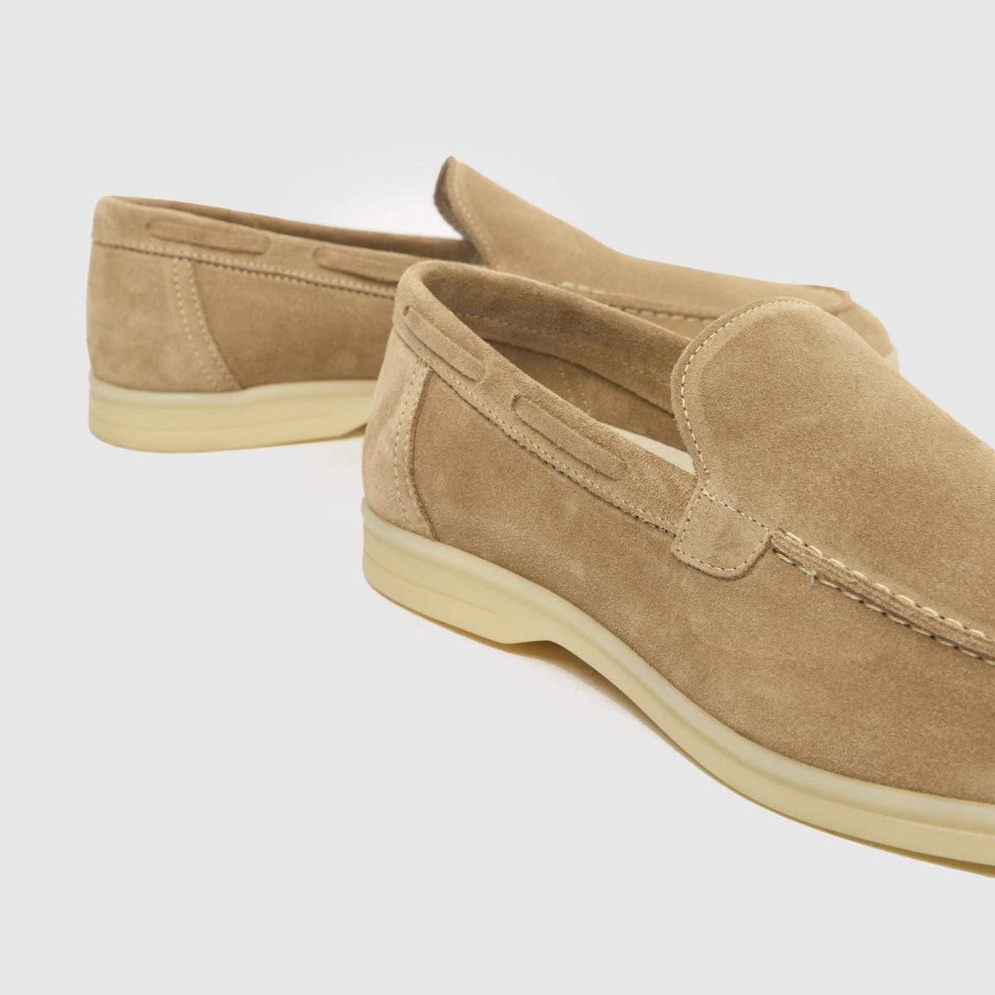 Philip Suede Loafer in Stone