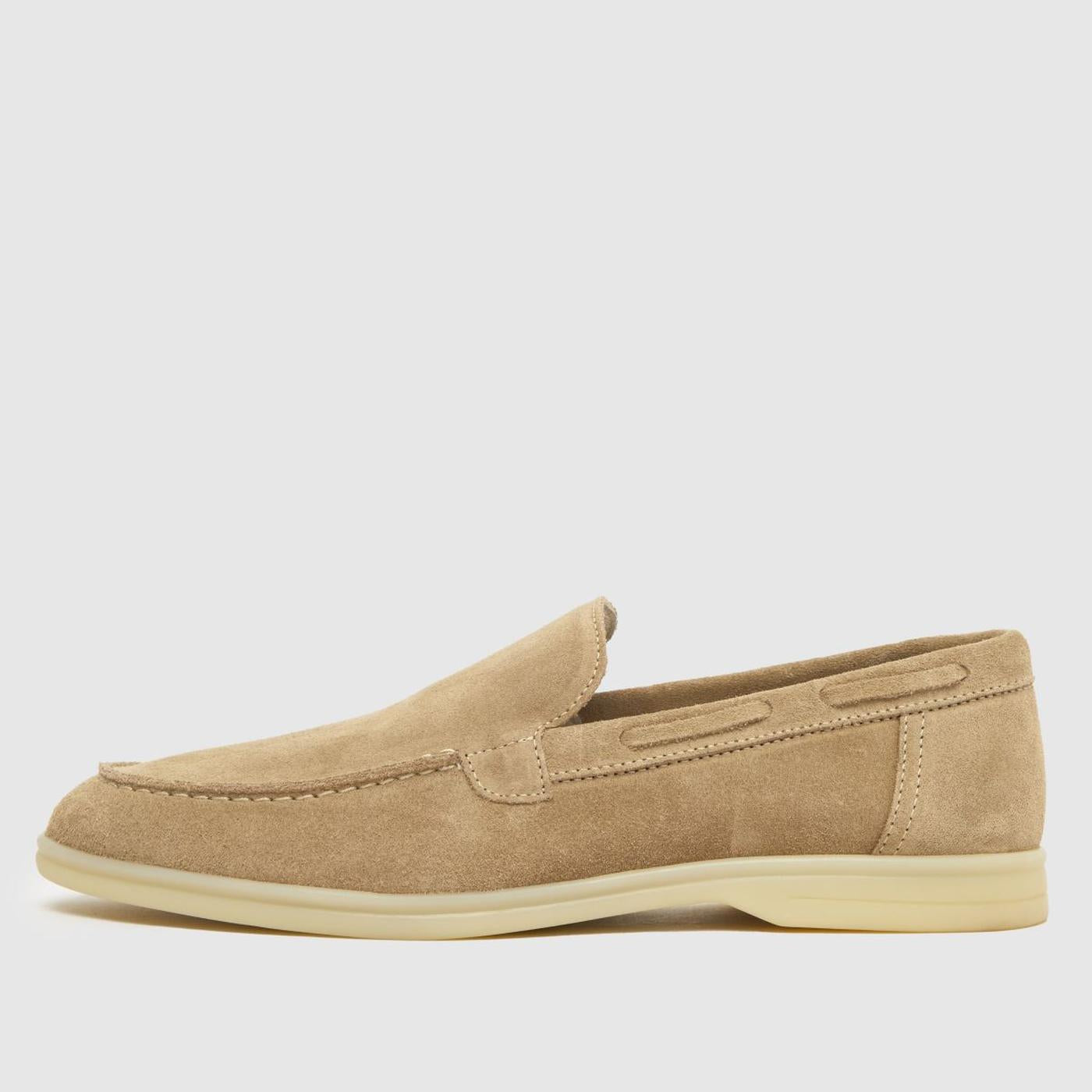 Philip Suede Loafer in Stone