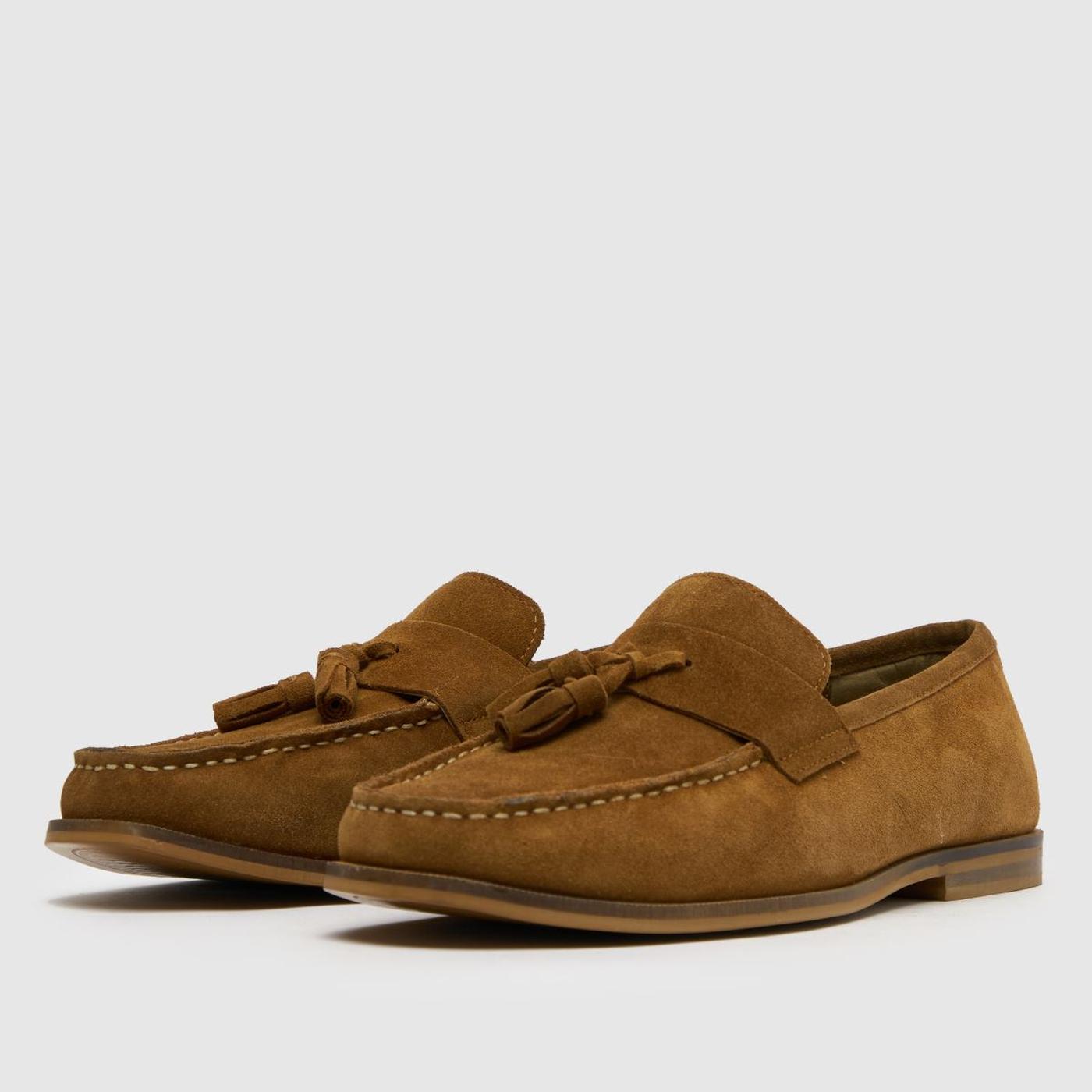 Rich Square Toe Loafer in Tan