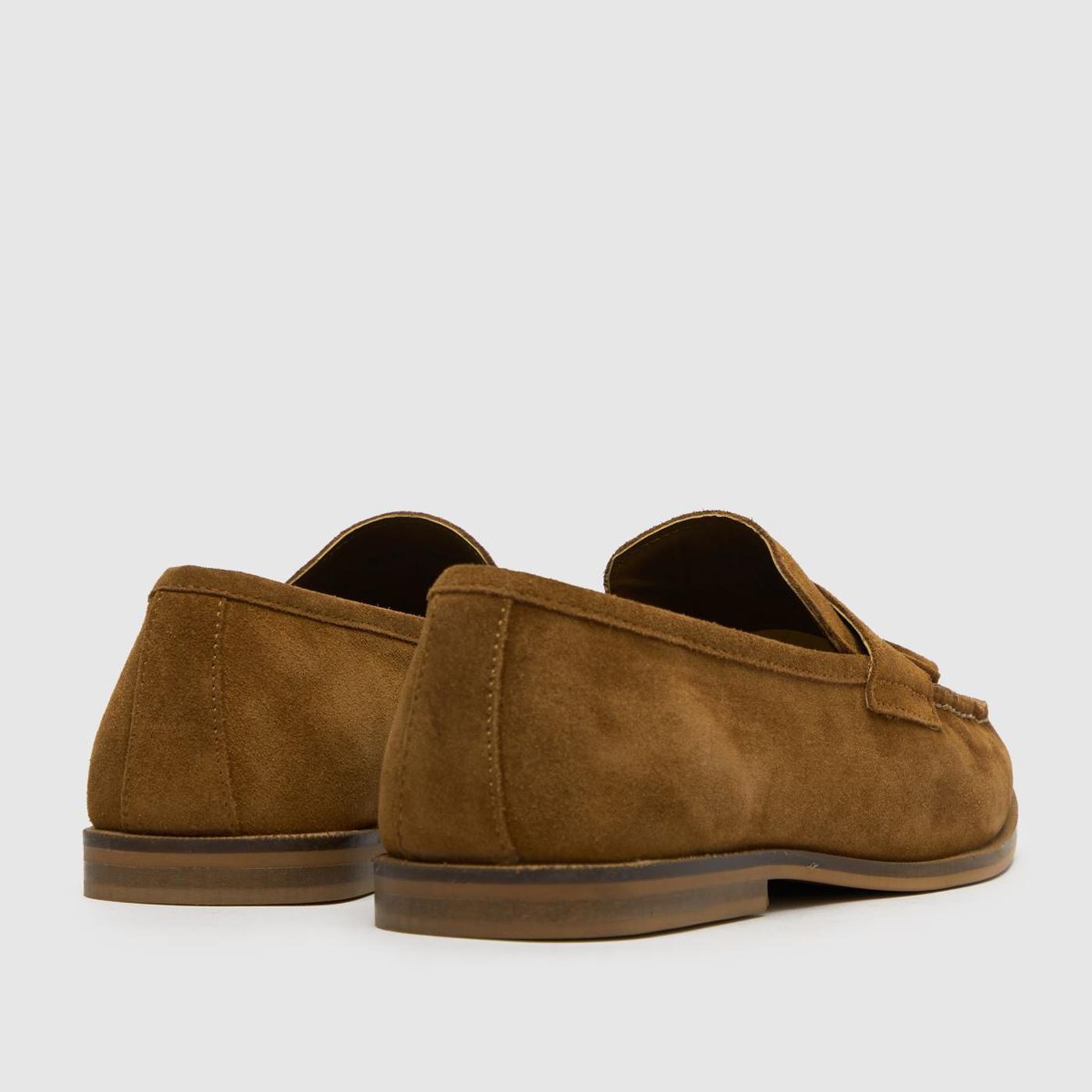 Rich Square Toe Loafer in Tan