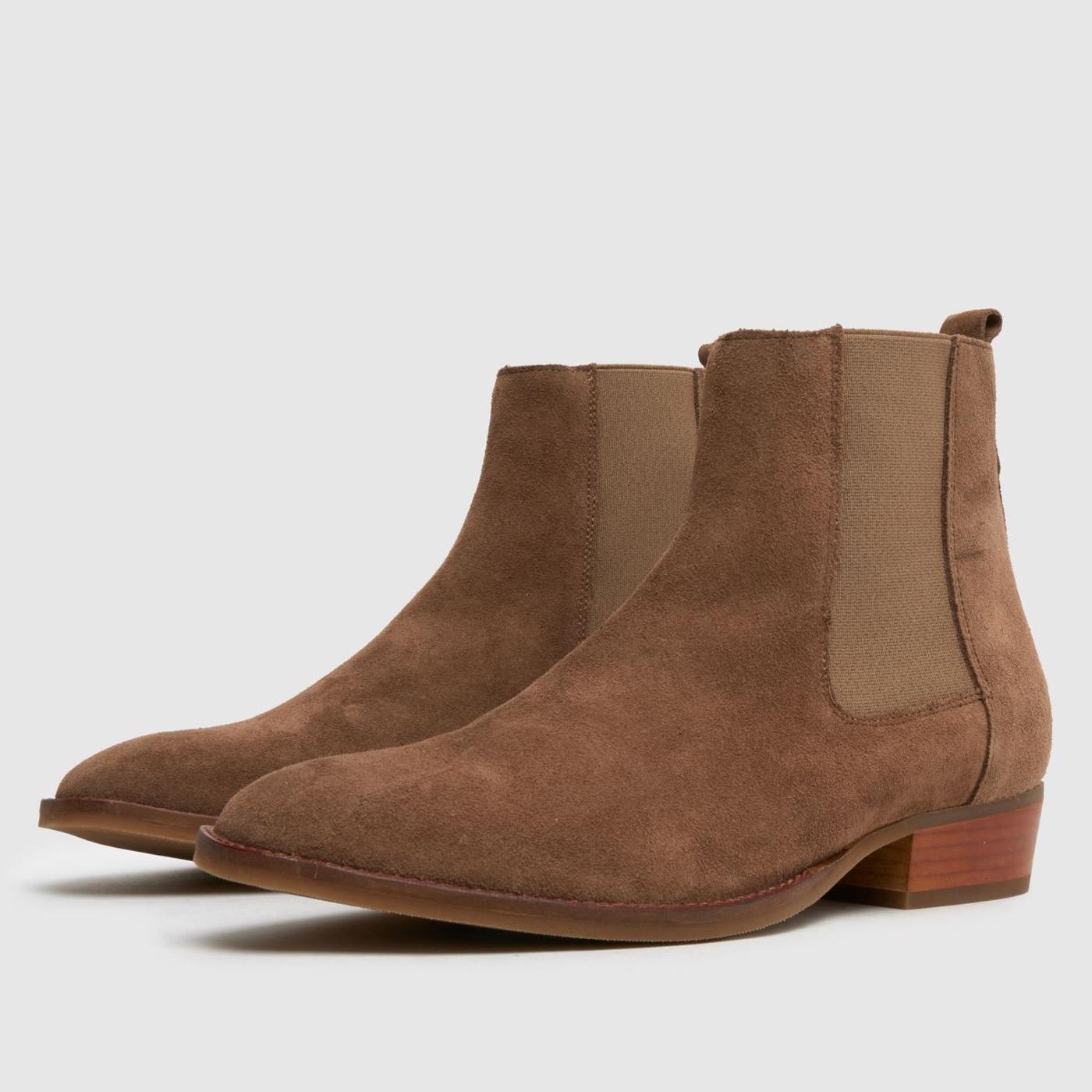 Dennis Suede Western in Stone