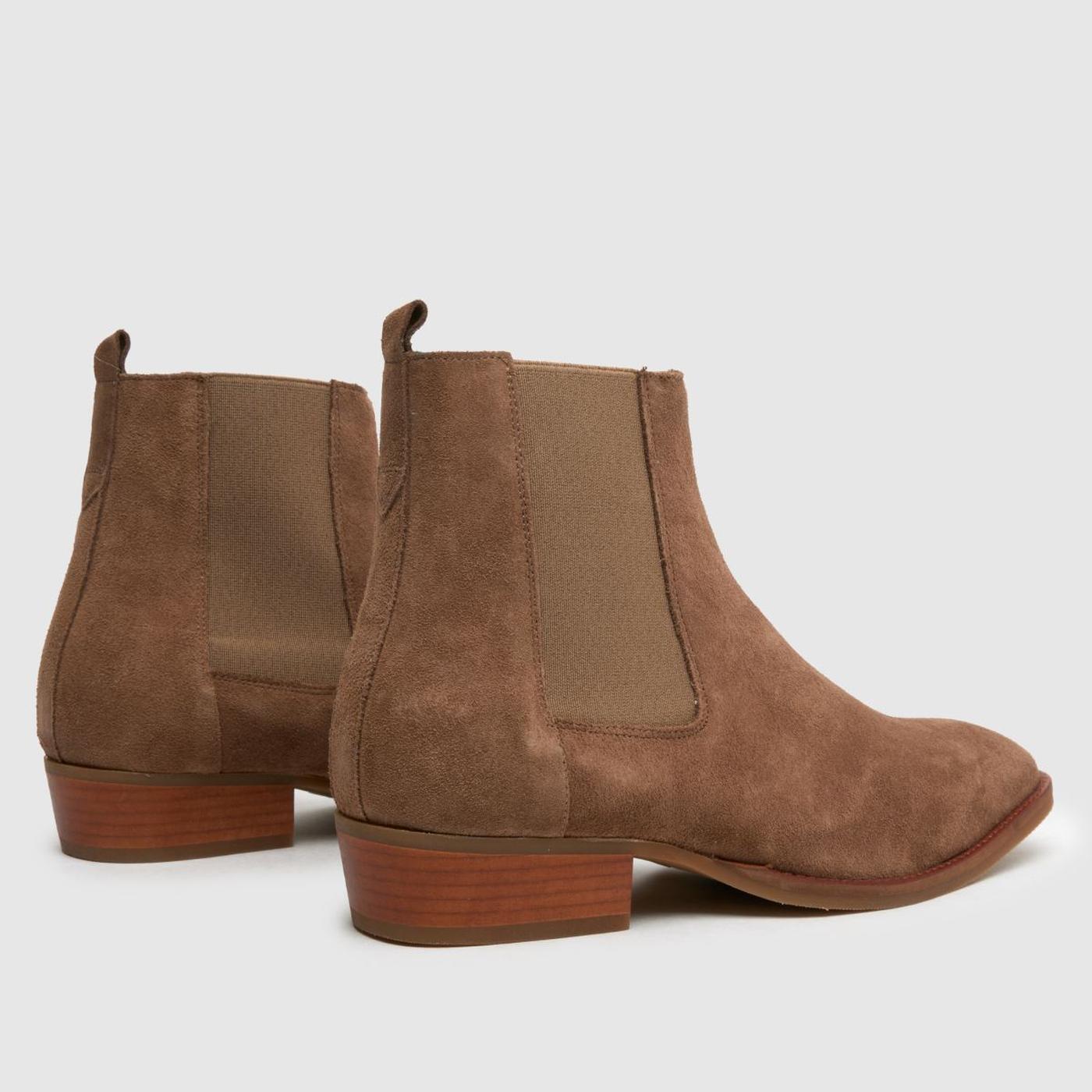 Dennis Suede Western in Stone