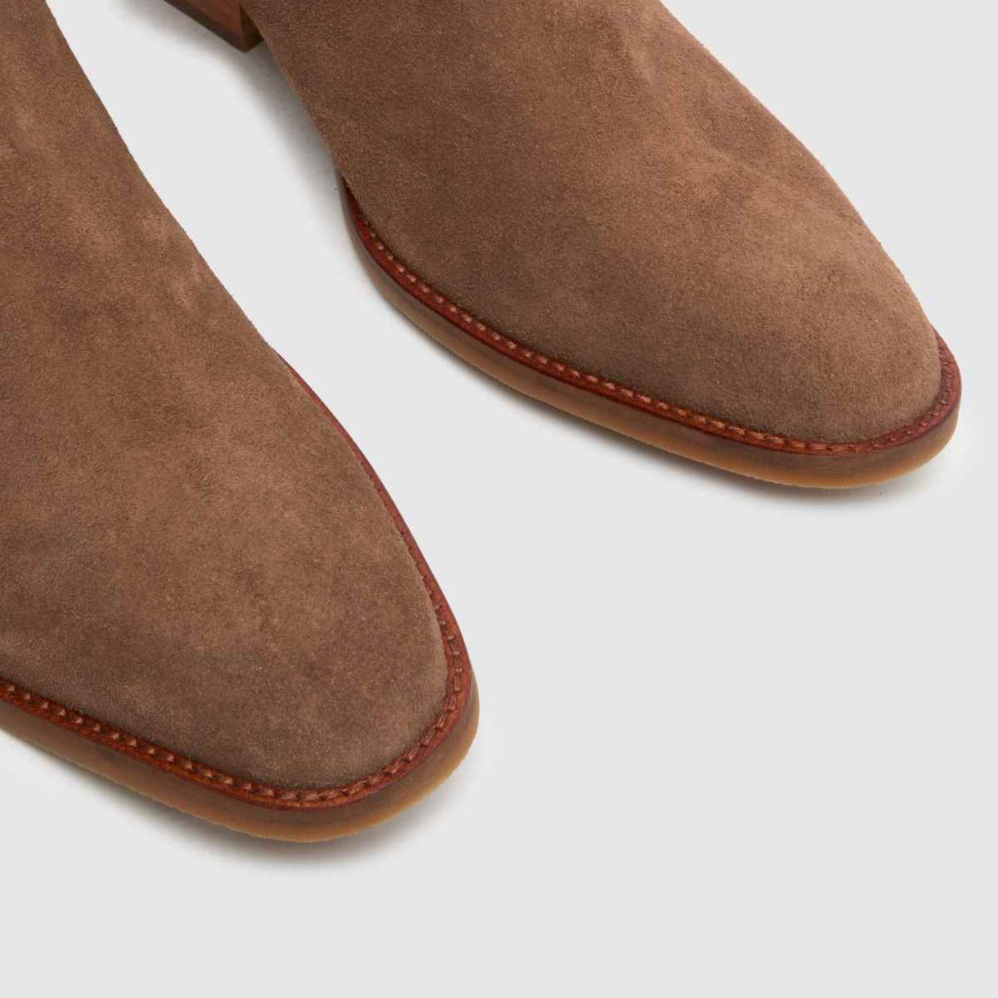 Dennis Suede Western in Stone