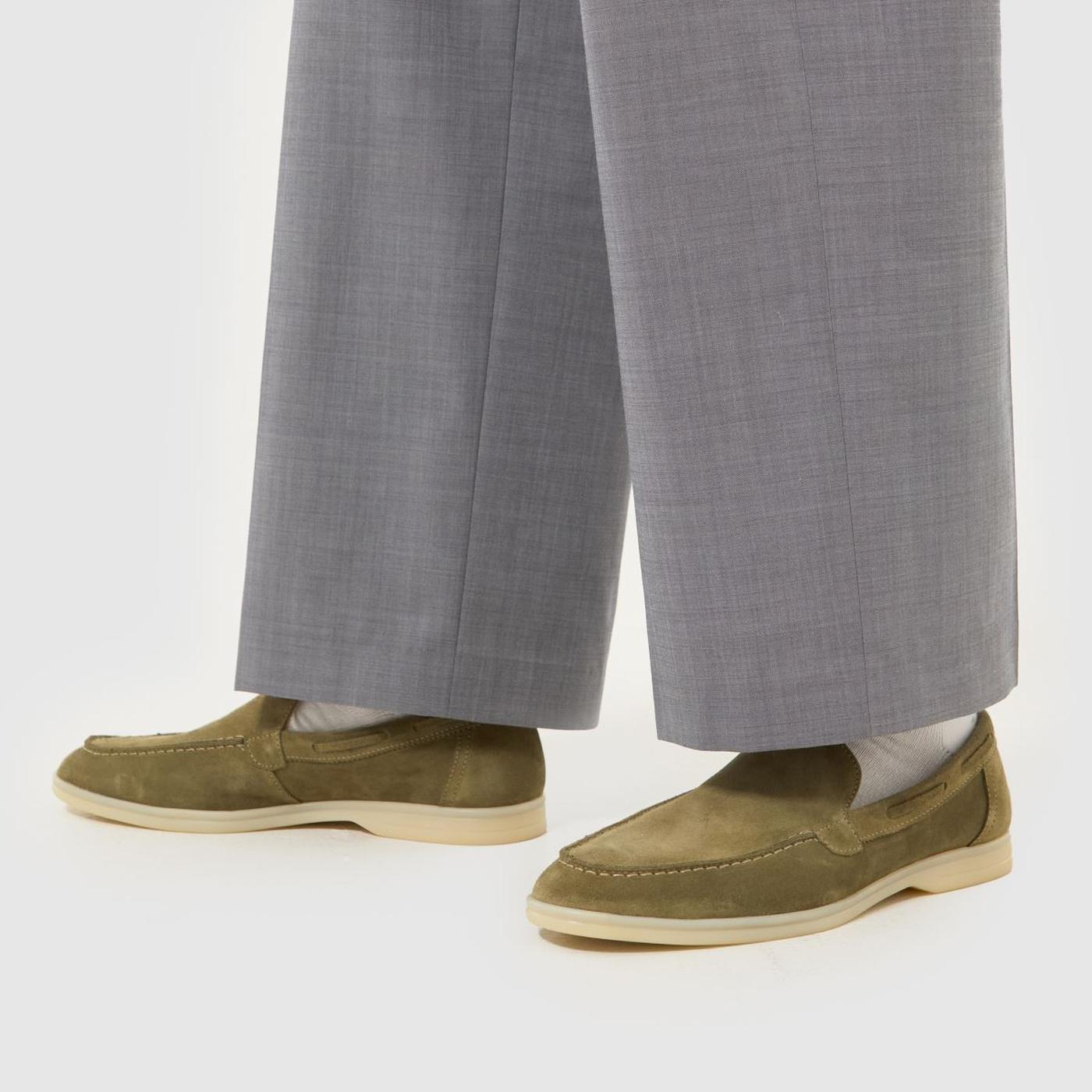 Philip Suede Loafer in Khaki