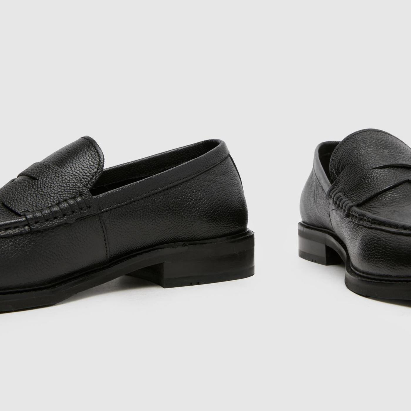 Rhodes Leather Loafer in Black
