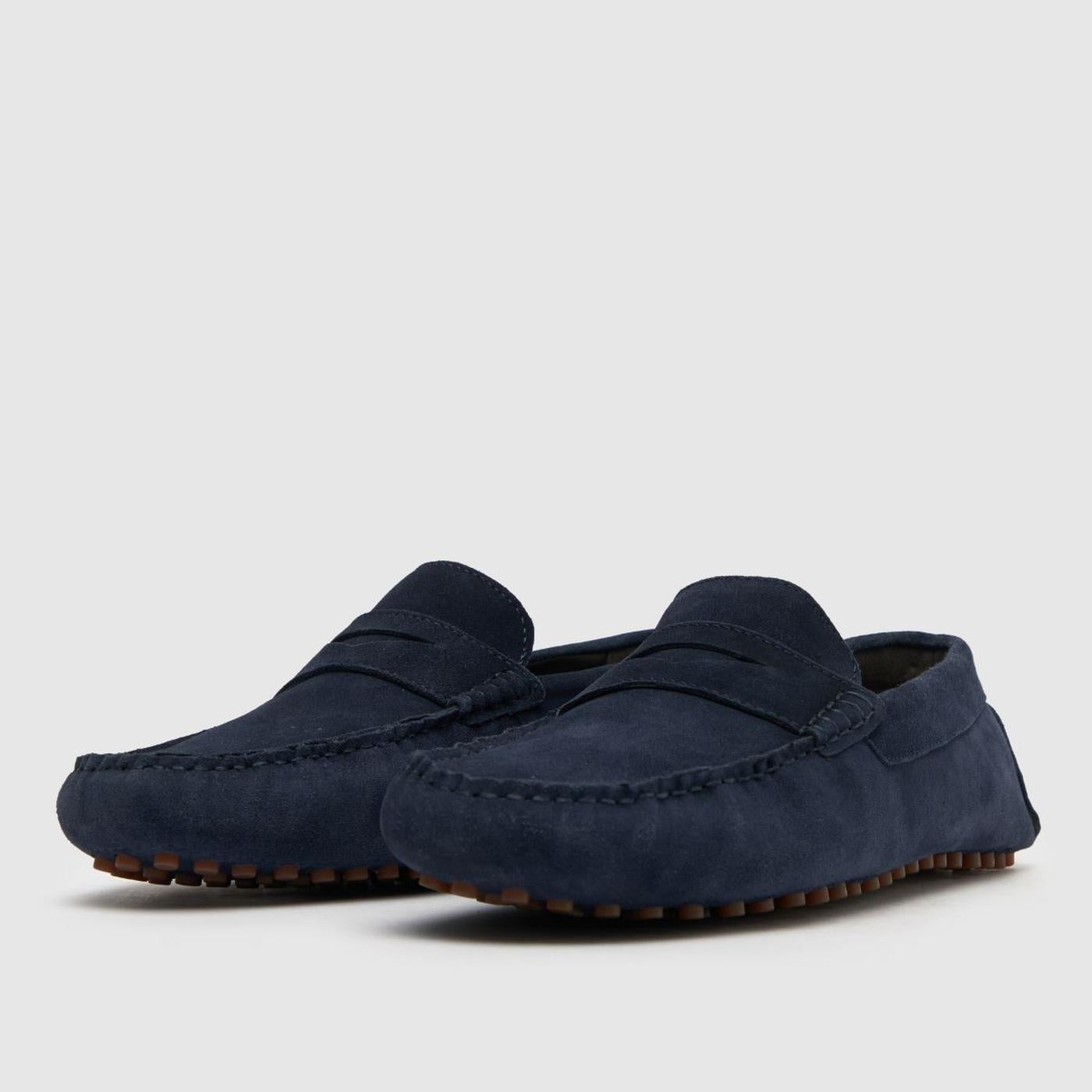Richie Suede Driving in Navy
