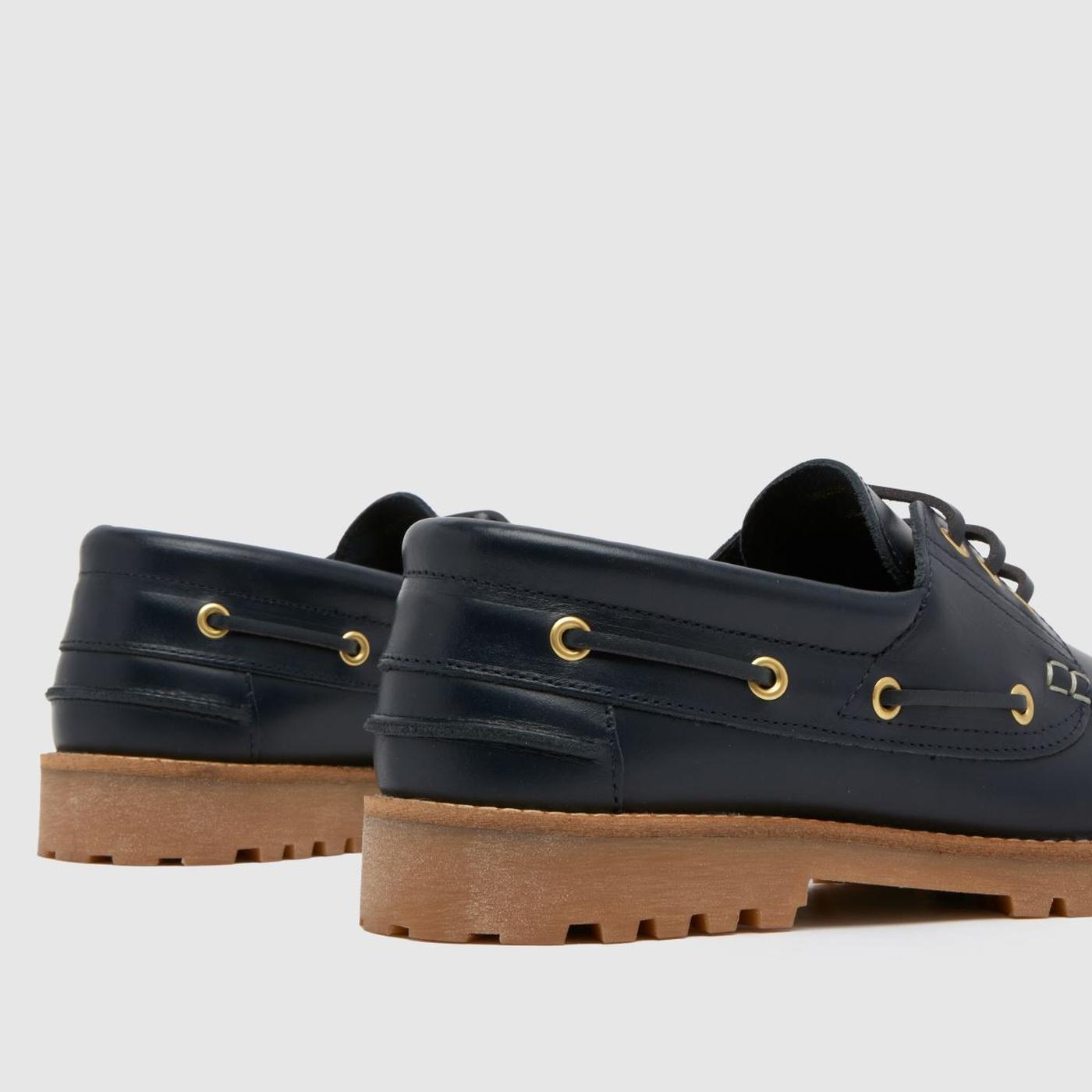 Princeton Leather Boat in Navy