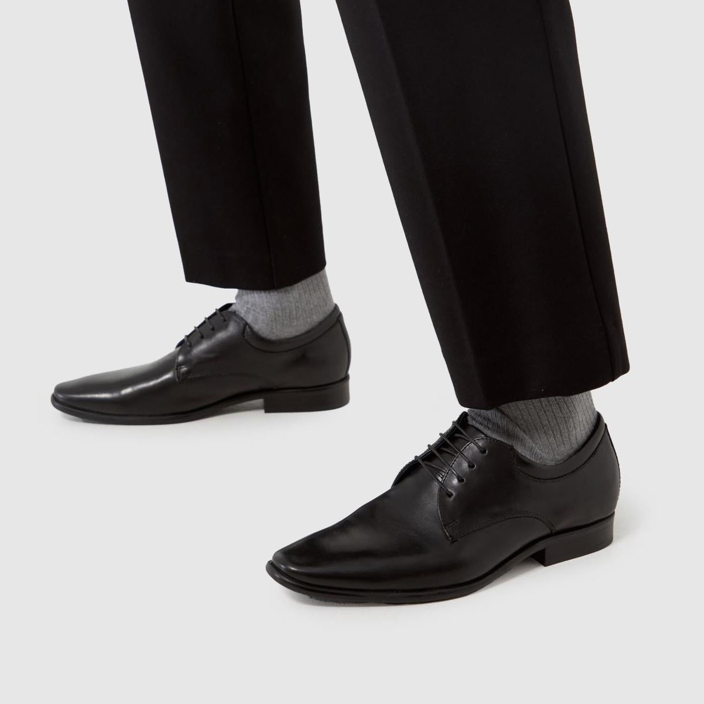 Ray Leather Derby in Black