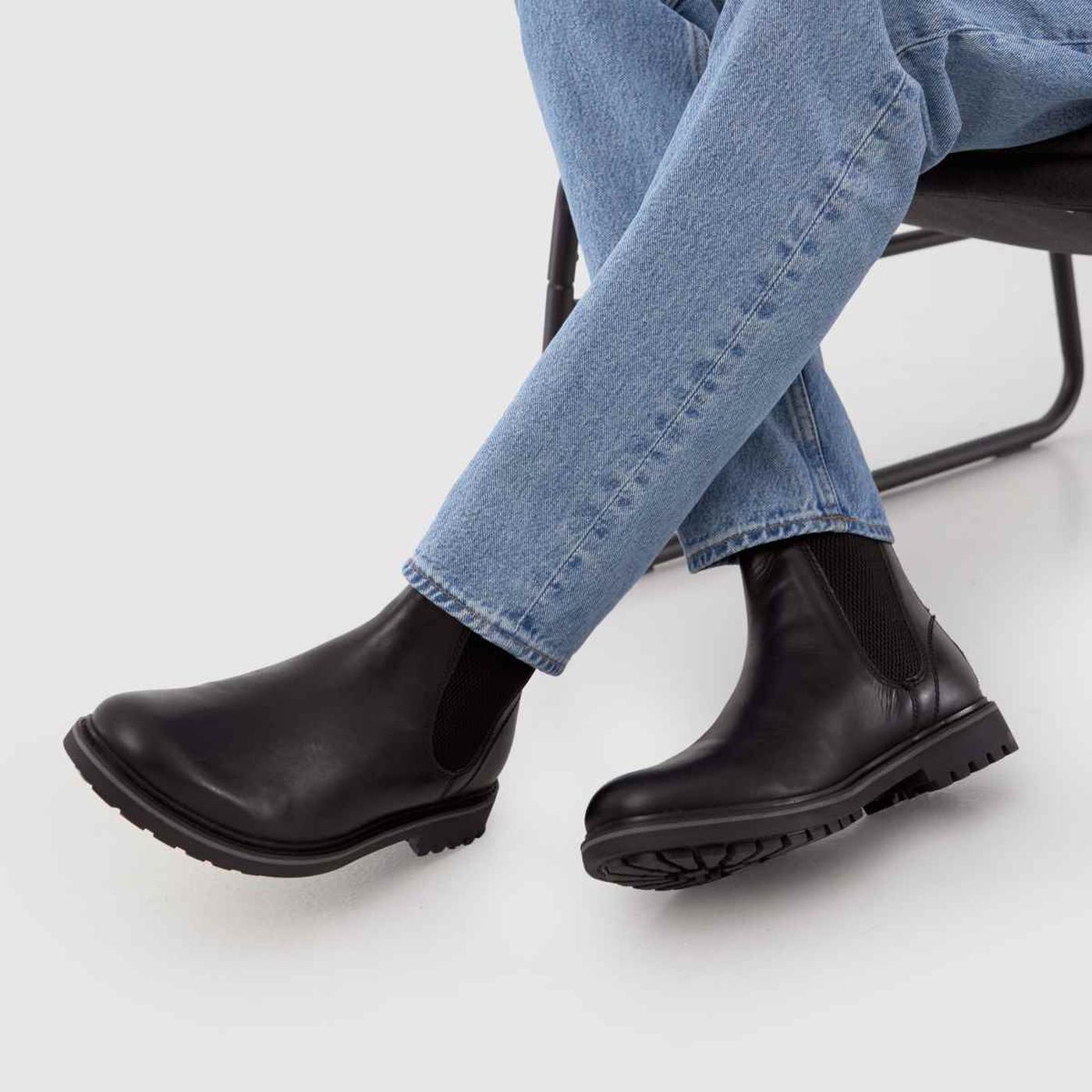 Dylan Leather Chelsea in Black