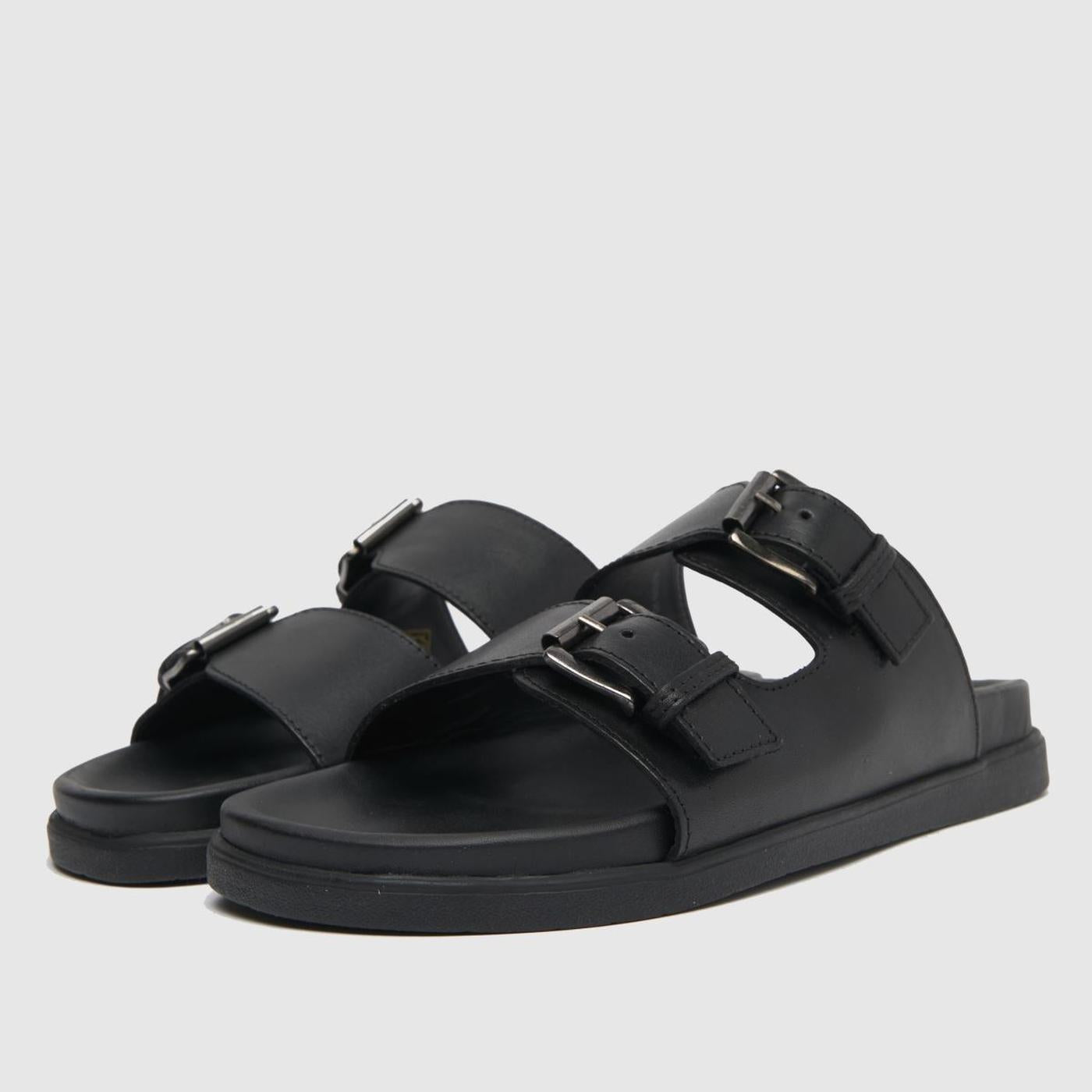 Sami Leather Footbed in Black