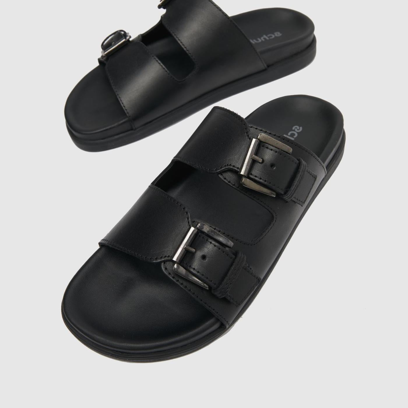 Sami Leather Footbed in Black