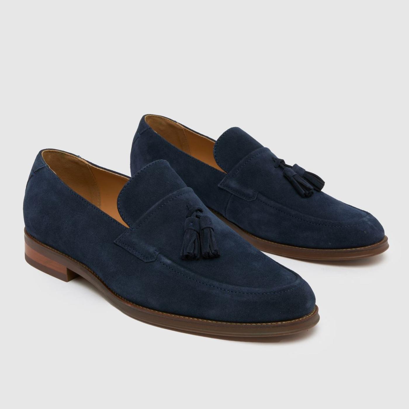 Ronen Suede Loafer in Navy