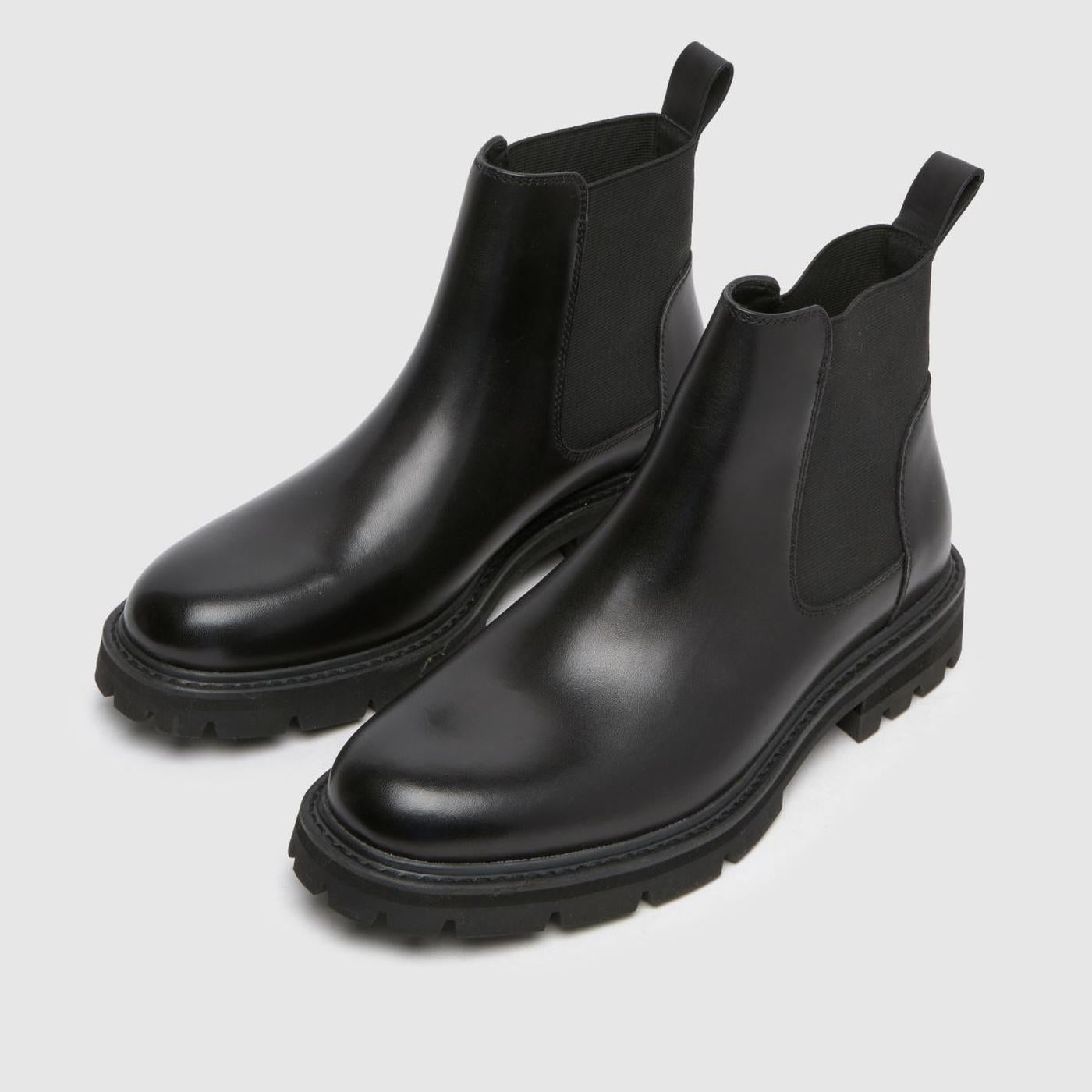 Dorian Leather Chelsea in Black