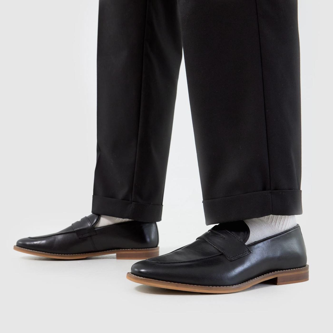 Rune Leather Loafer in Black