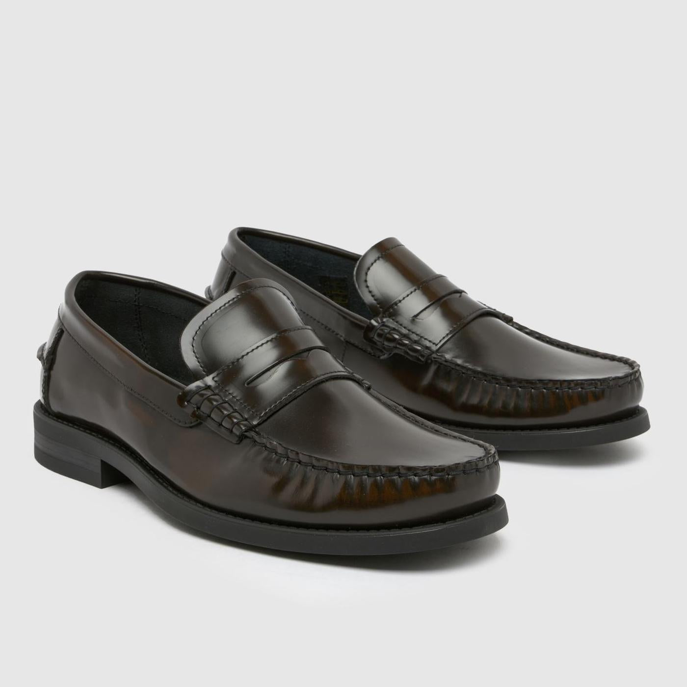 Reach Box Leather Loafer in Brown