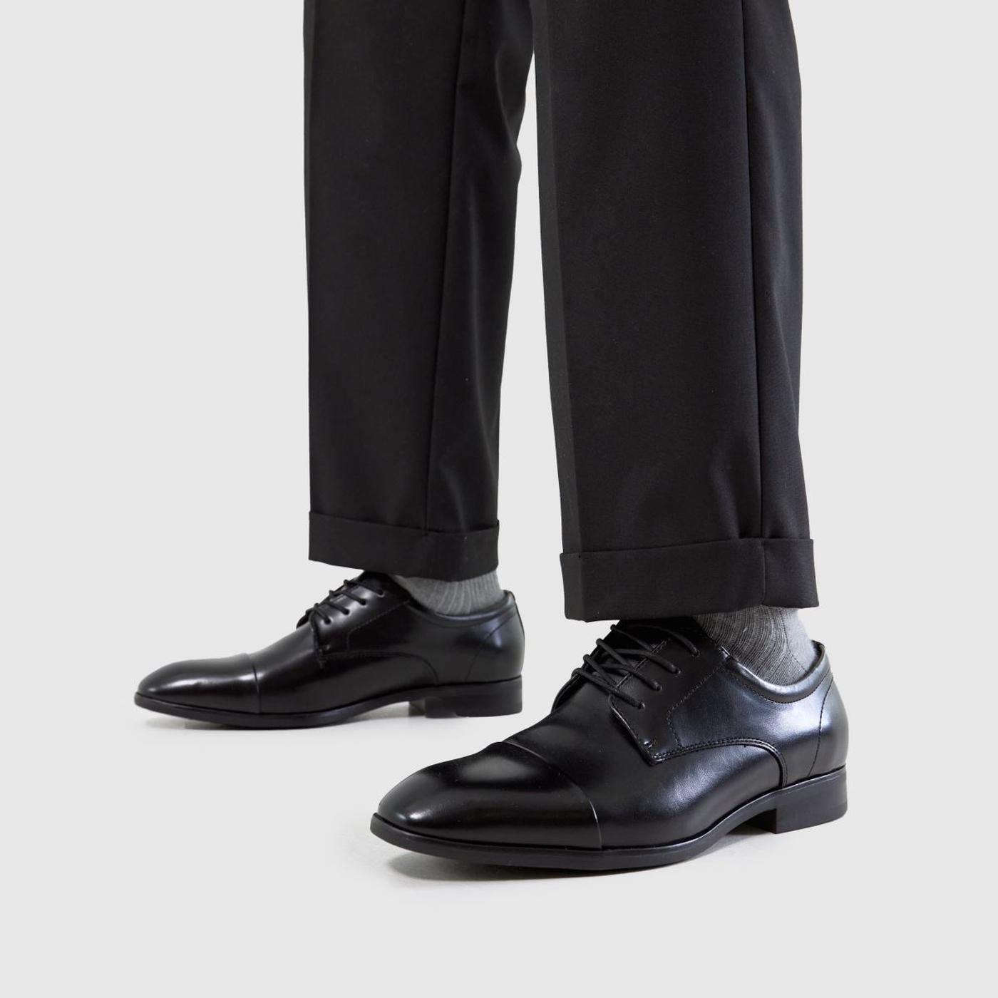 Ross Lace Up Derby in Black