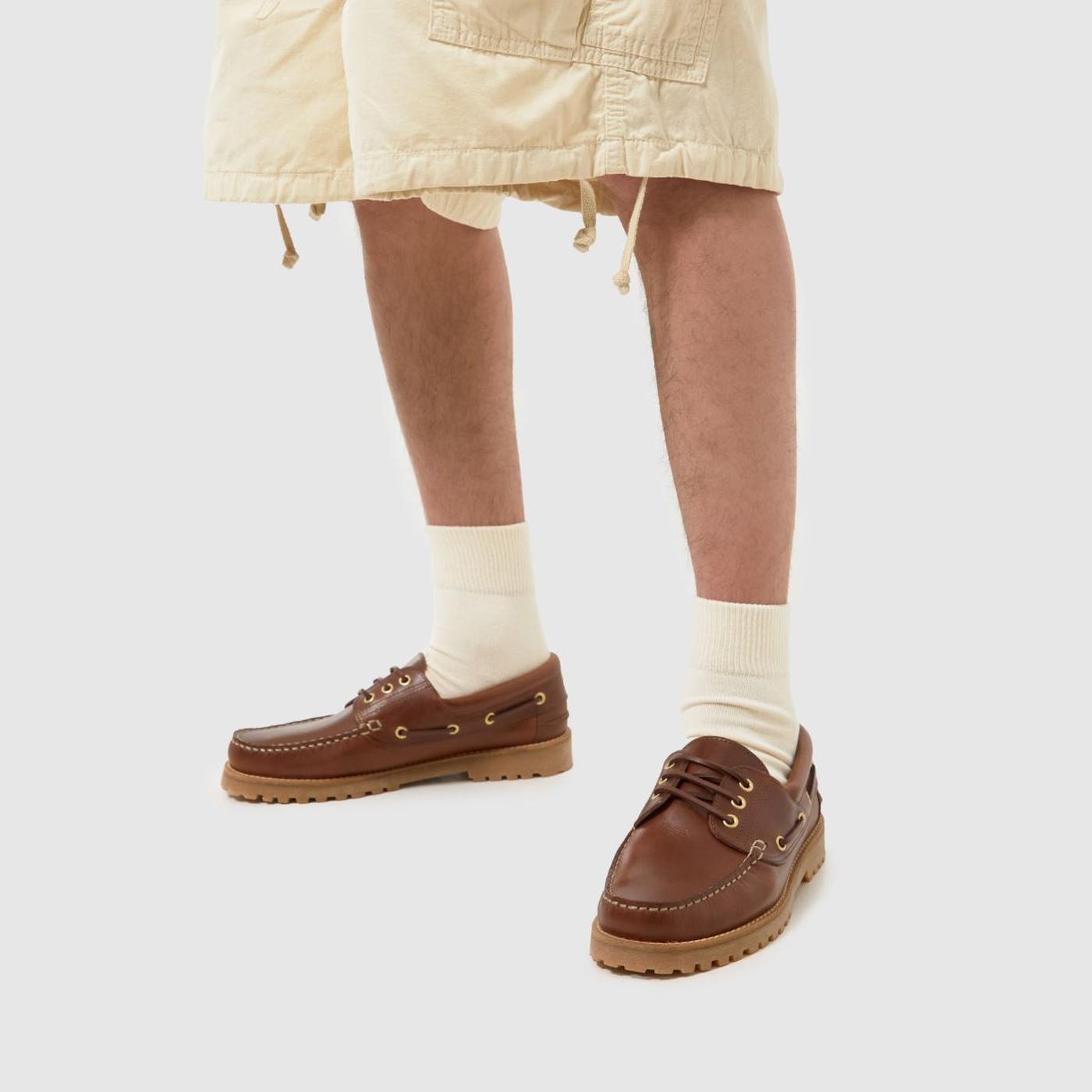 Princeton Leather Boat in Brown