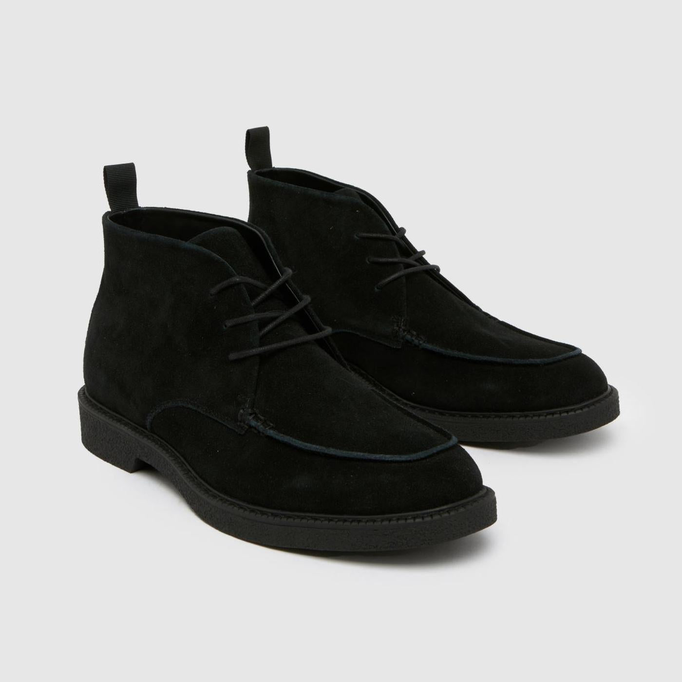 Dabi Suede Apron Lace Up in Black