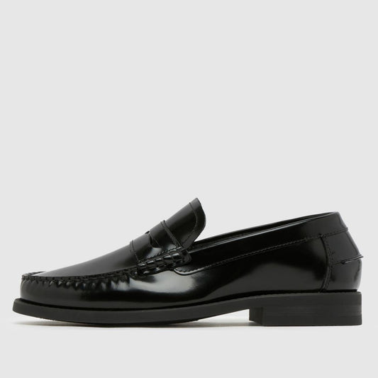 Reach Box Leather Loafer in Black