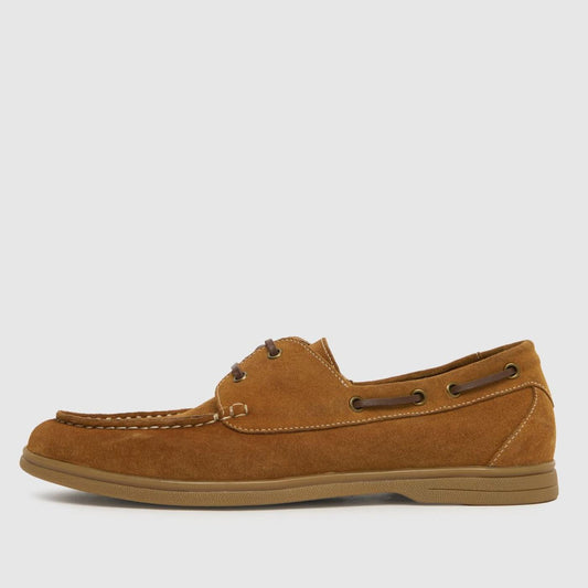 Pablo Suede Boat in Tan