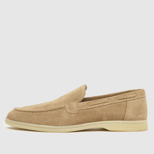 Philip Suede Loafer in Stone