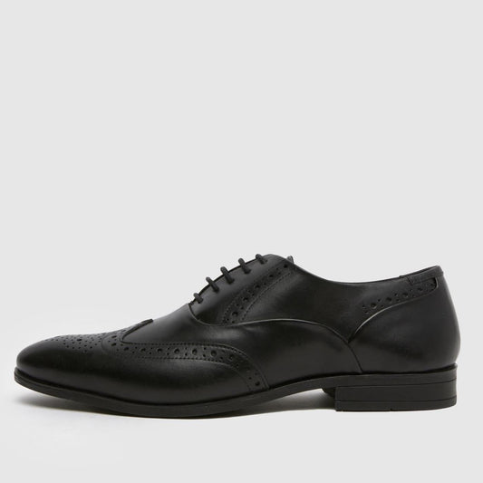 Row Leather Brogue in Black
