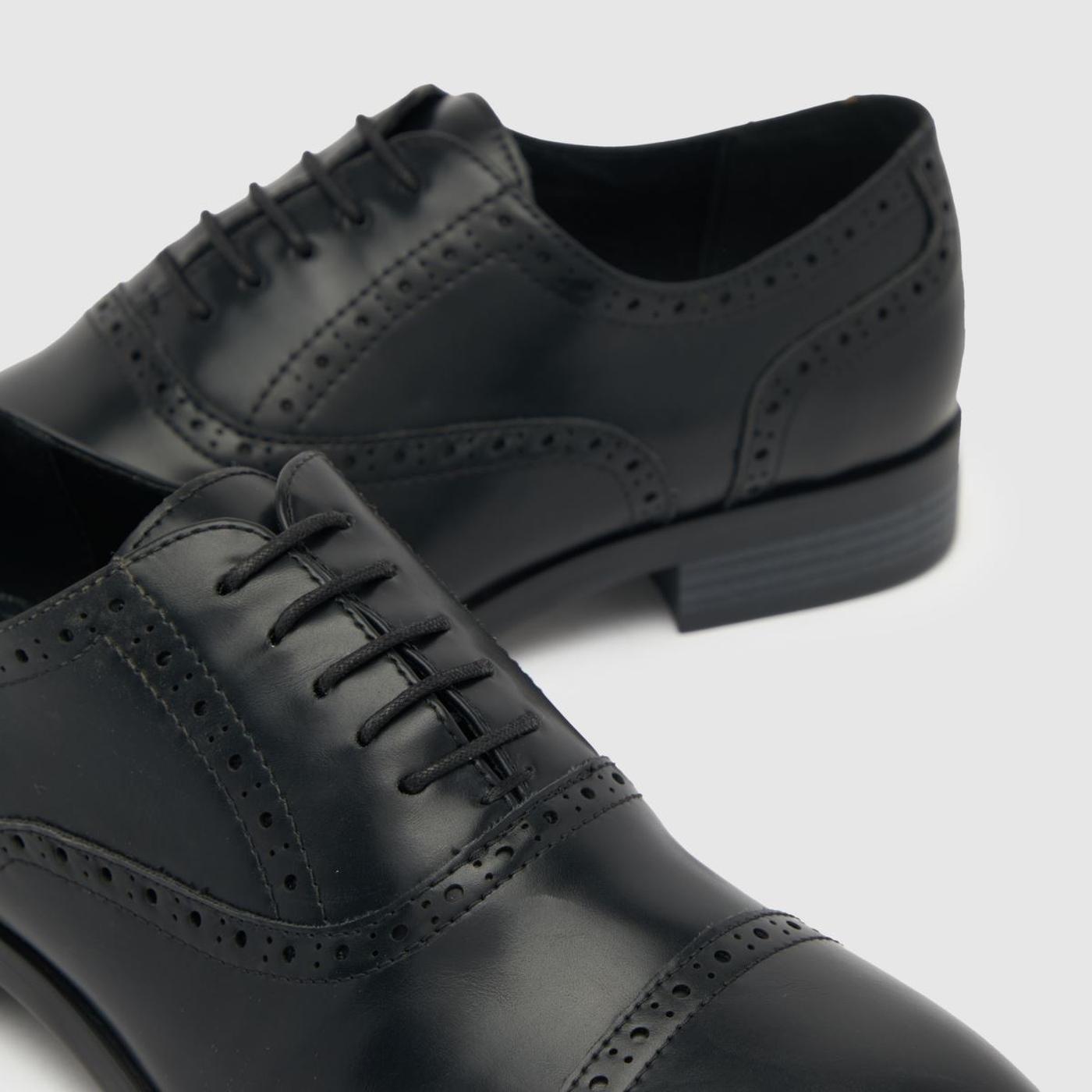 Ronan Square Toe Brogue in Black