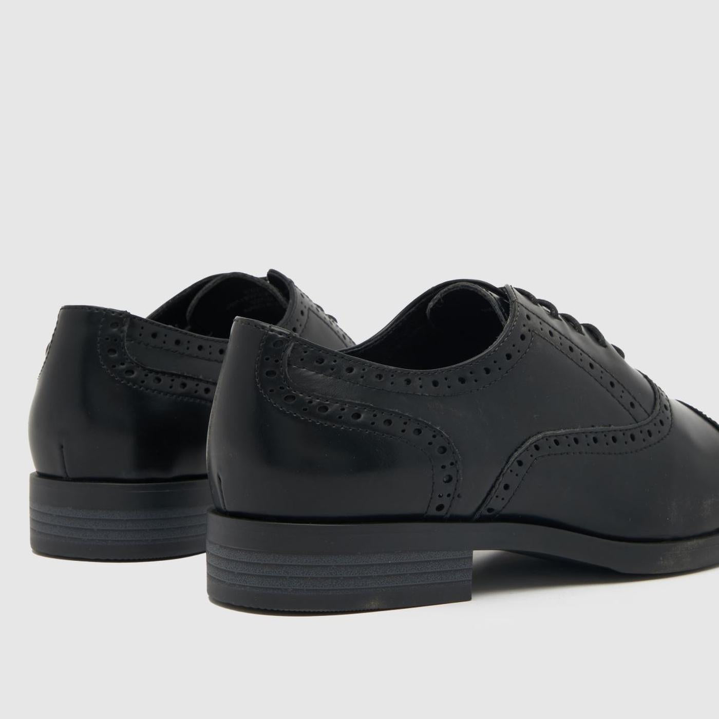Ronan Square Toe Brogue in Black