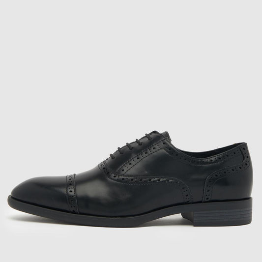 Ronan Square Toe Brogue in Black