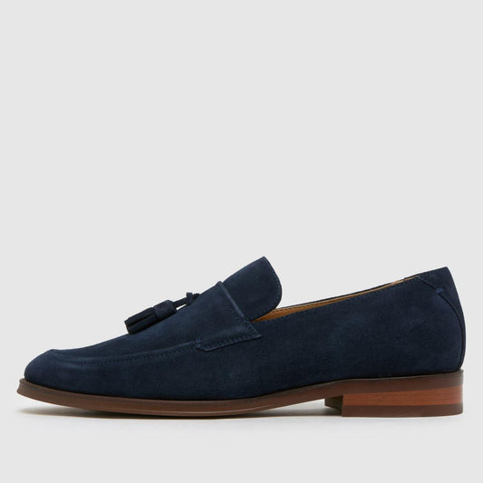 Ronen Suede Loafer in Navy