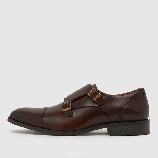 Rossa Leather Monk in Brown