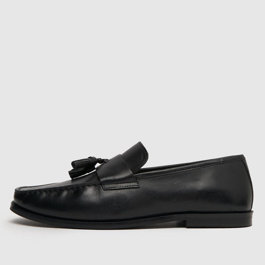 Rich Square Toe Loafer in Black