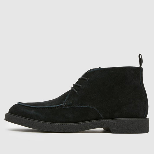 Dabi Suede Apron Lace Up in Black